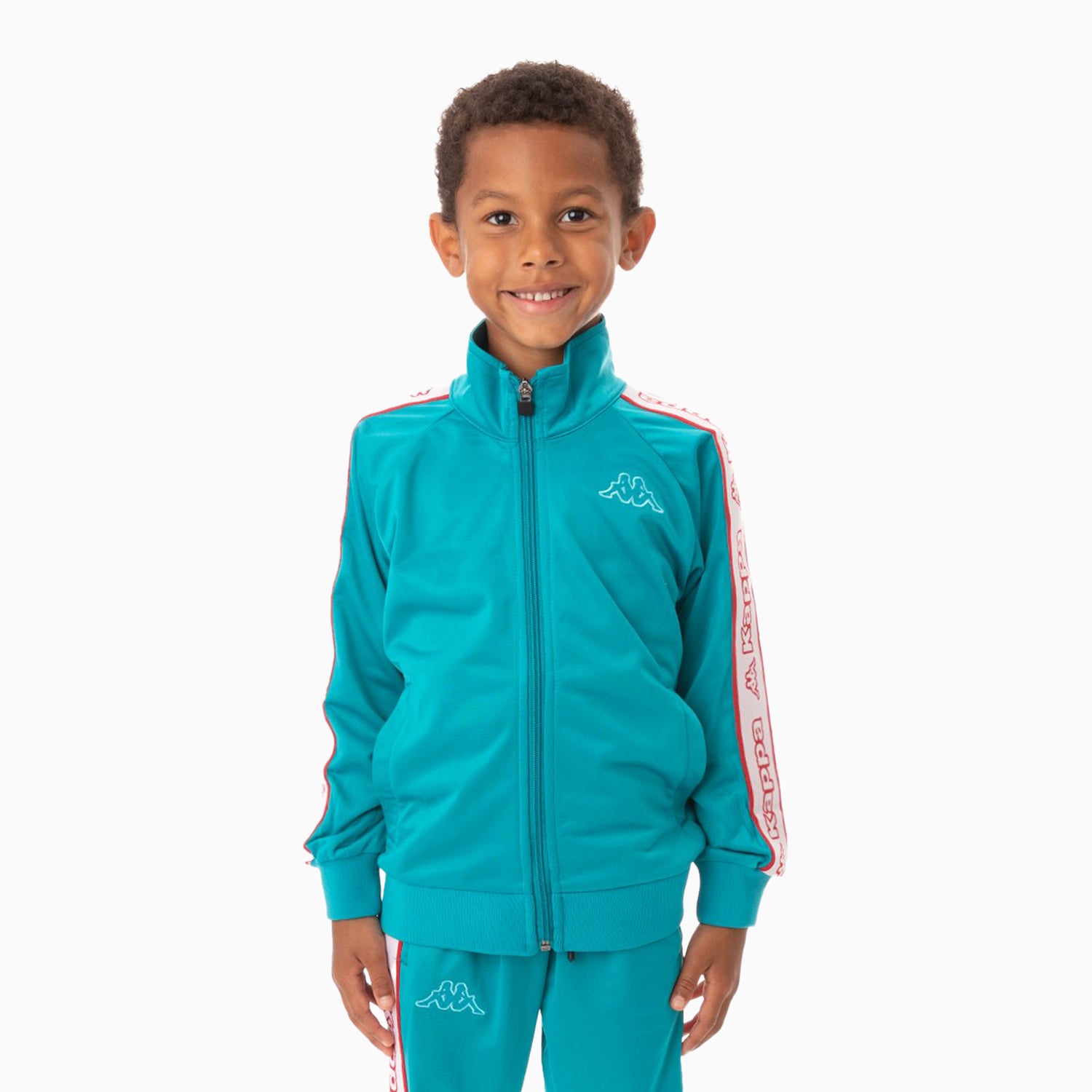 Kappa Kids Logo Tape Artem 2 Track Jacket Peacock Size 10Y