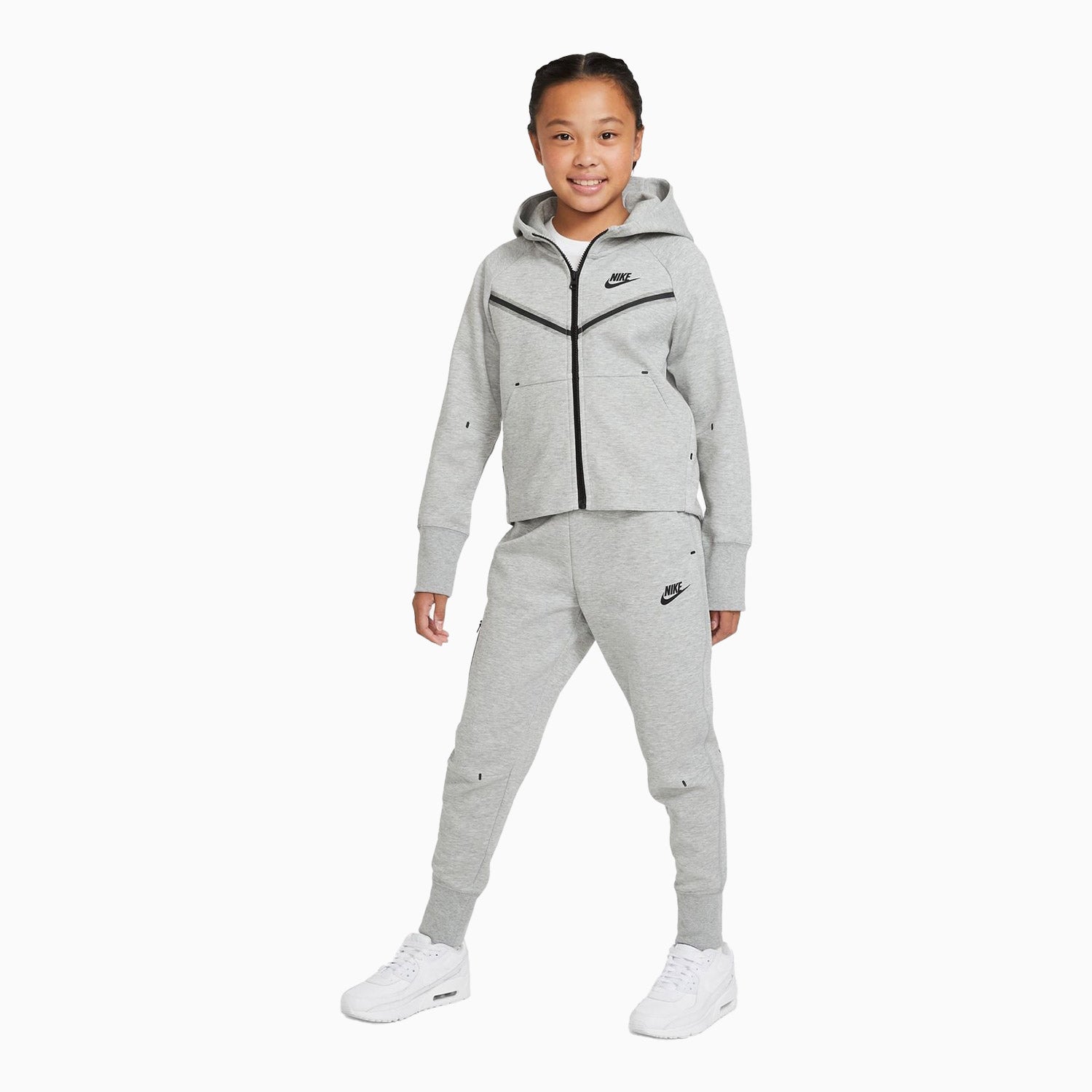 Nike Kids Girls Sportswear Tech Fleece Full Zip Hoodie