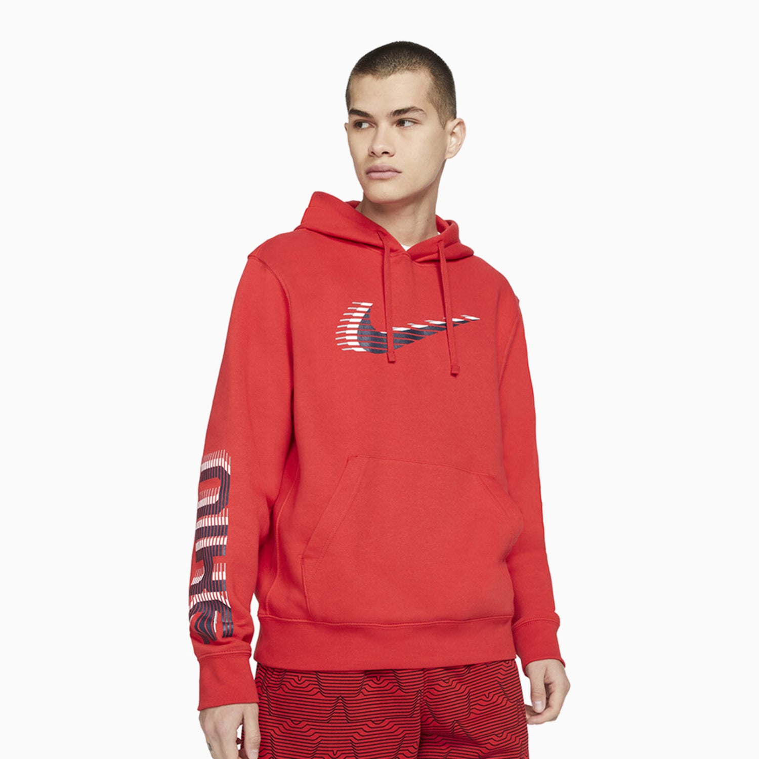 Red nike hoodie mens on sale