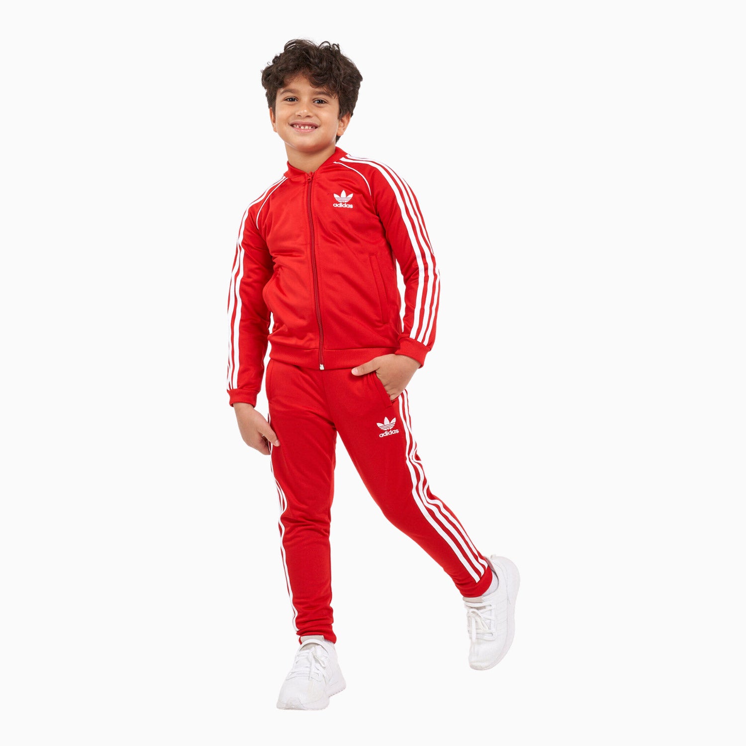 Adidas Adicolor SST Track Suit Vivid Red White