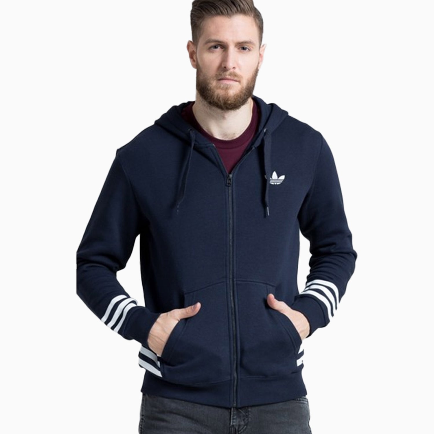 adidas Men s Street Graphic Full Zip Hoodie