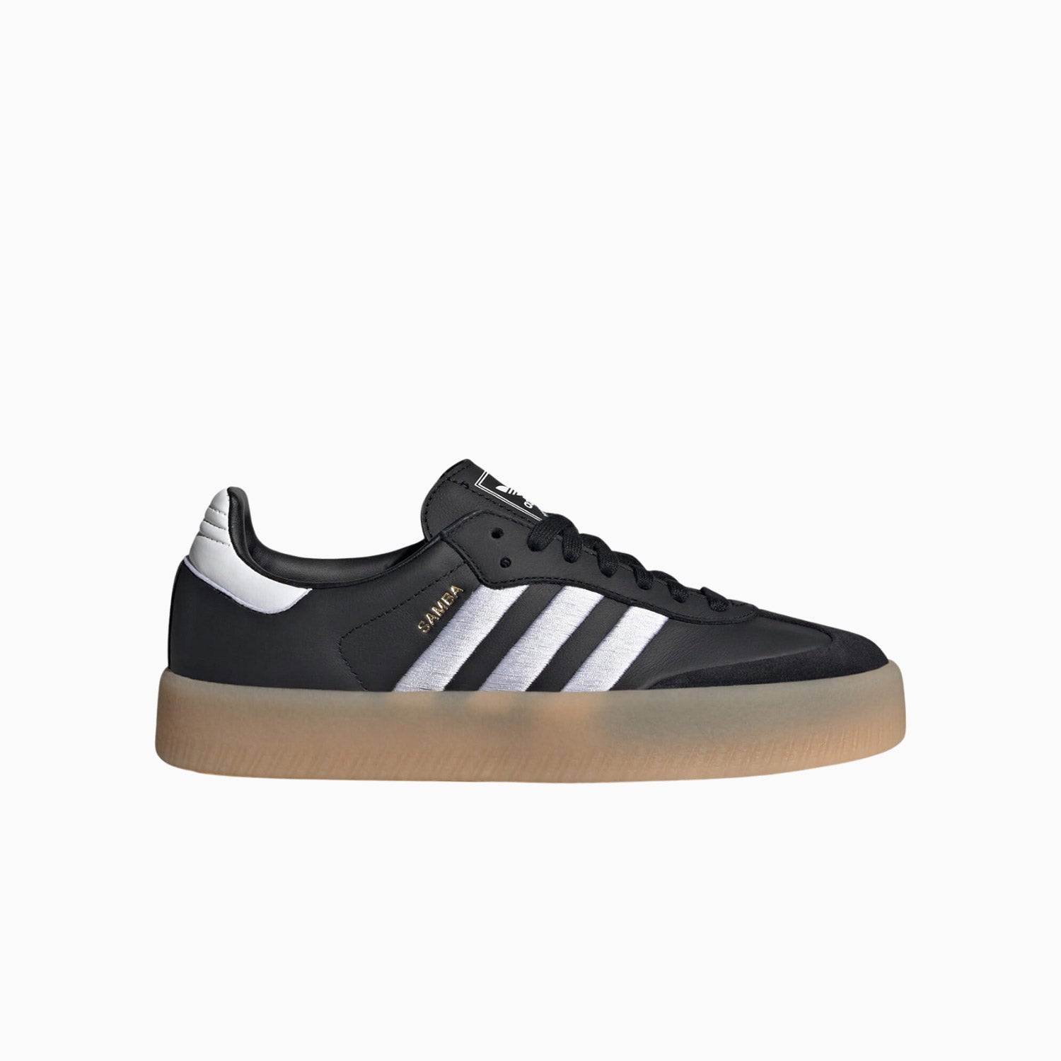 Adidas originals samba rose trainers in white with dark gum sole best sale