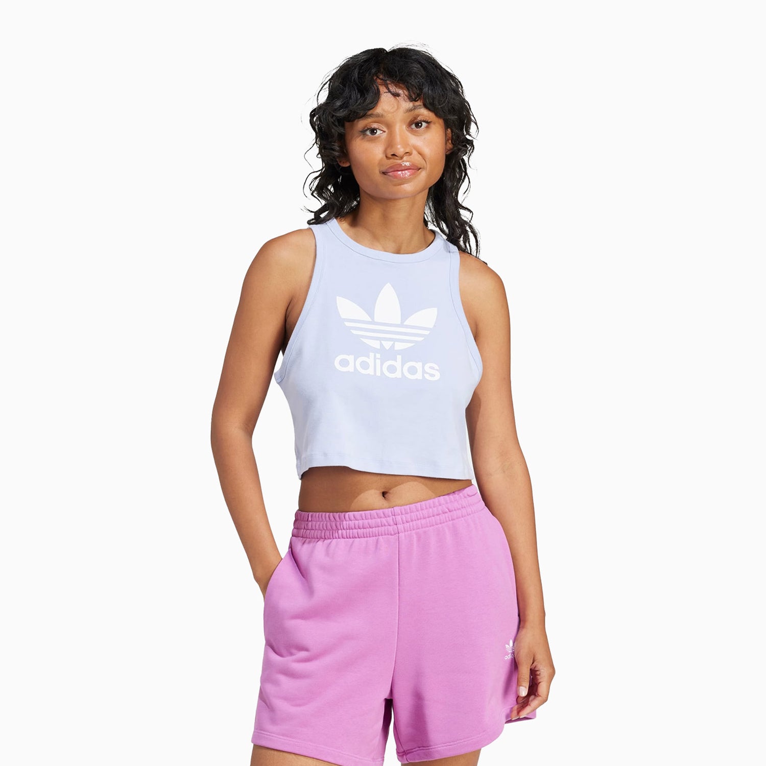 Adidas Originals Women s Trefoil Tank Top XL Violet Tone