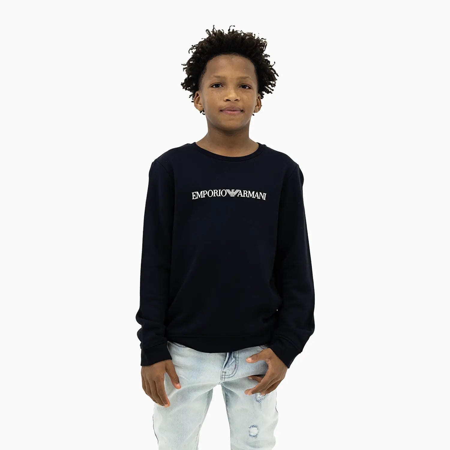 Armani sweatshirt kids on sale