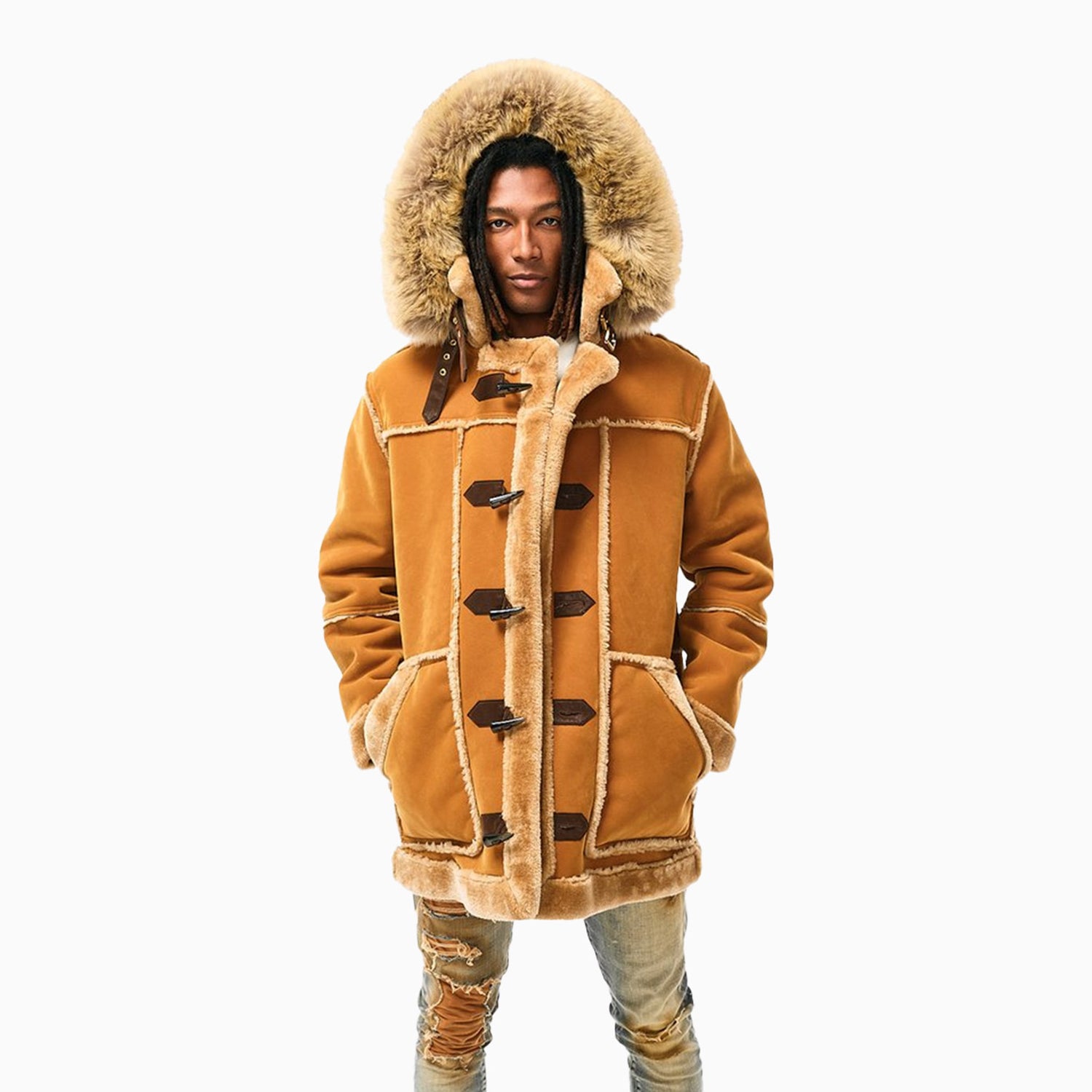 Jordan craig shearling orders jacket 91380 tan