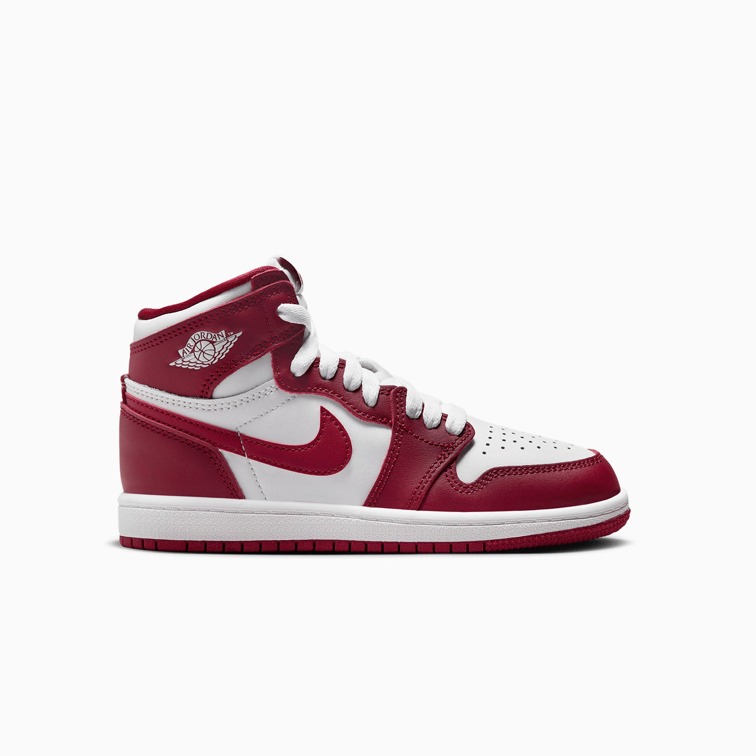 Kid s Air Jordan 1 Retro OG White Team Red Pre School