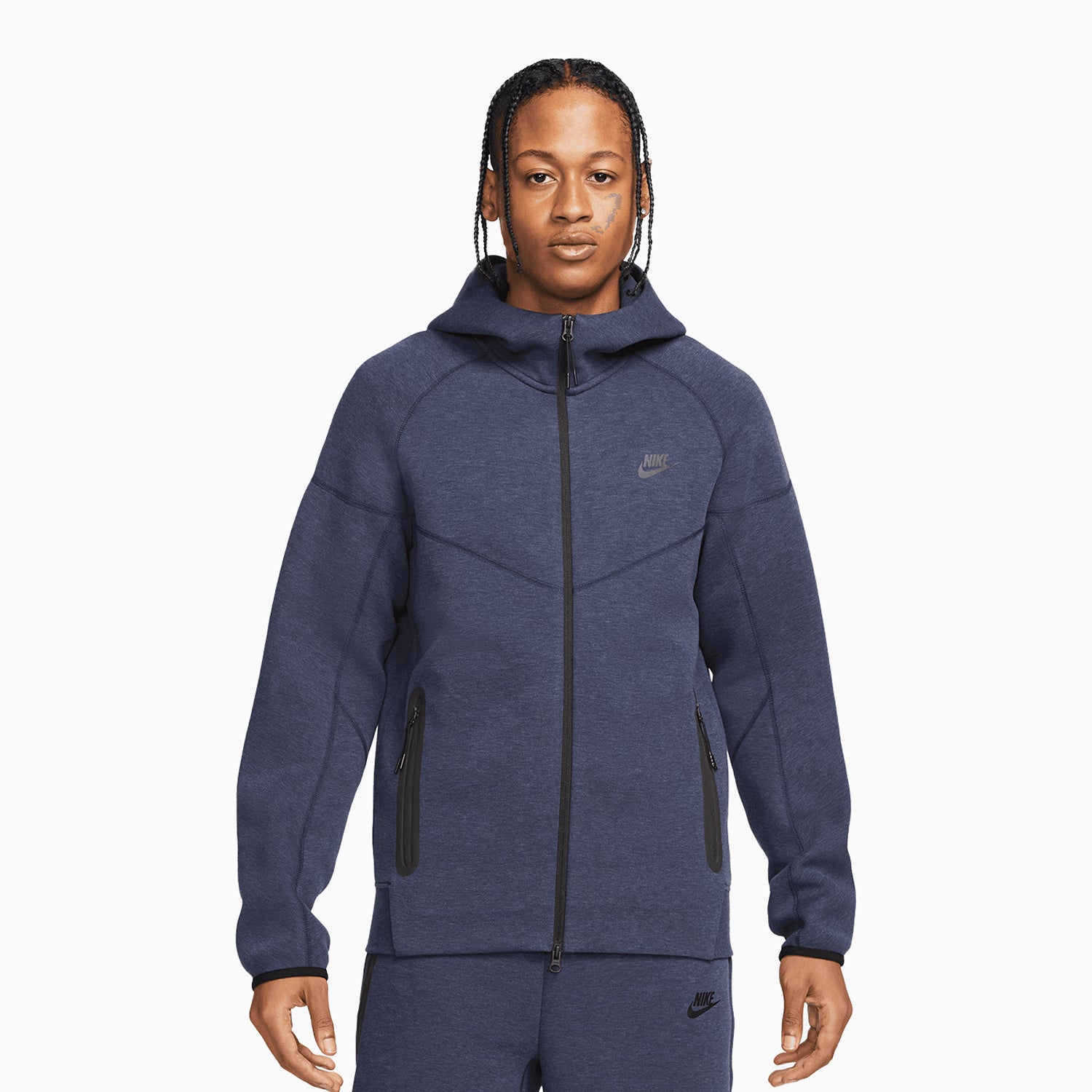 Mens blue nike tech fleece sale