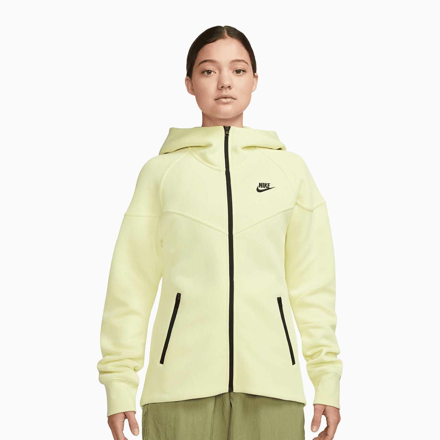 Nike tech discount fleece tracksuit yellow