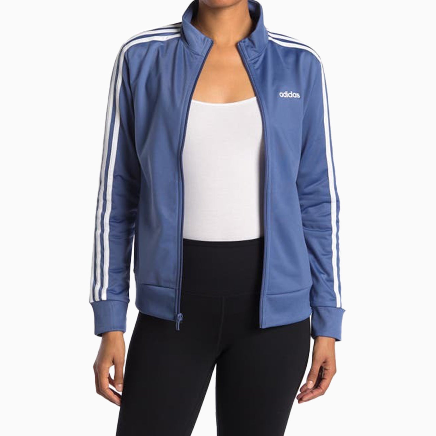 Adidas essentials tricot track jacket women' hot sale