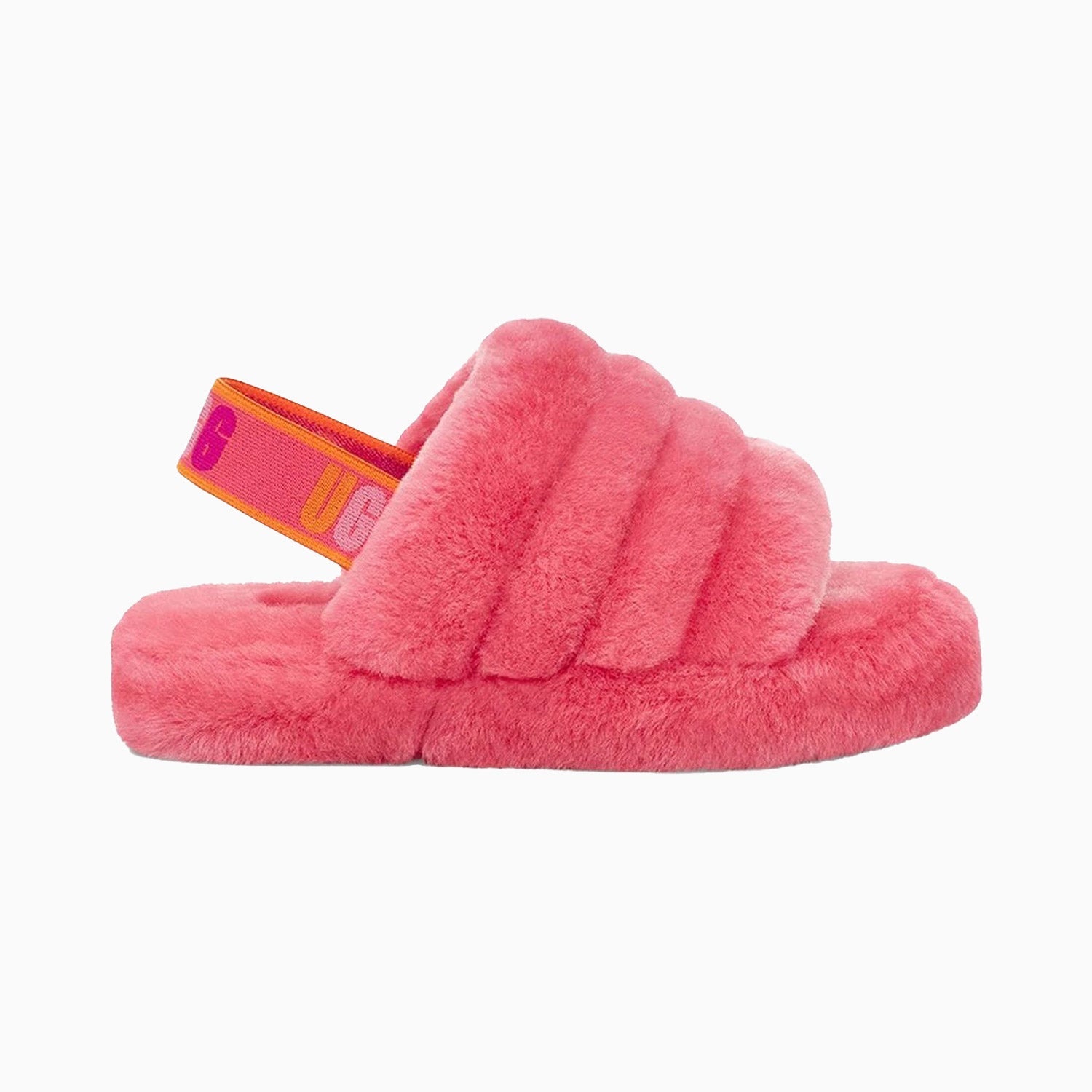 NEW UGG® Girls' outlets Fluff Yeah Samba red Fur Slides (Toddler) SIZE 12