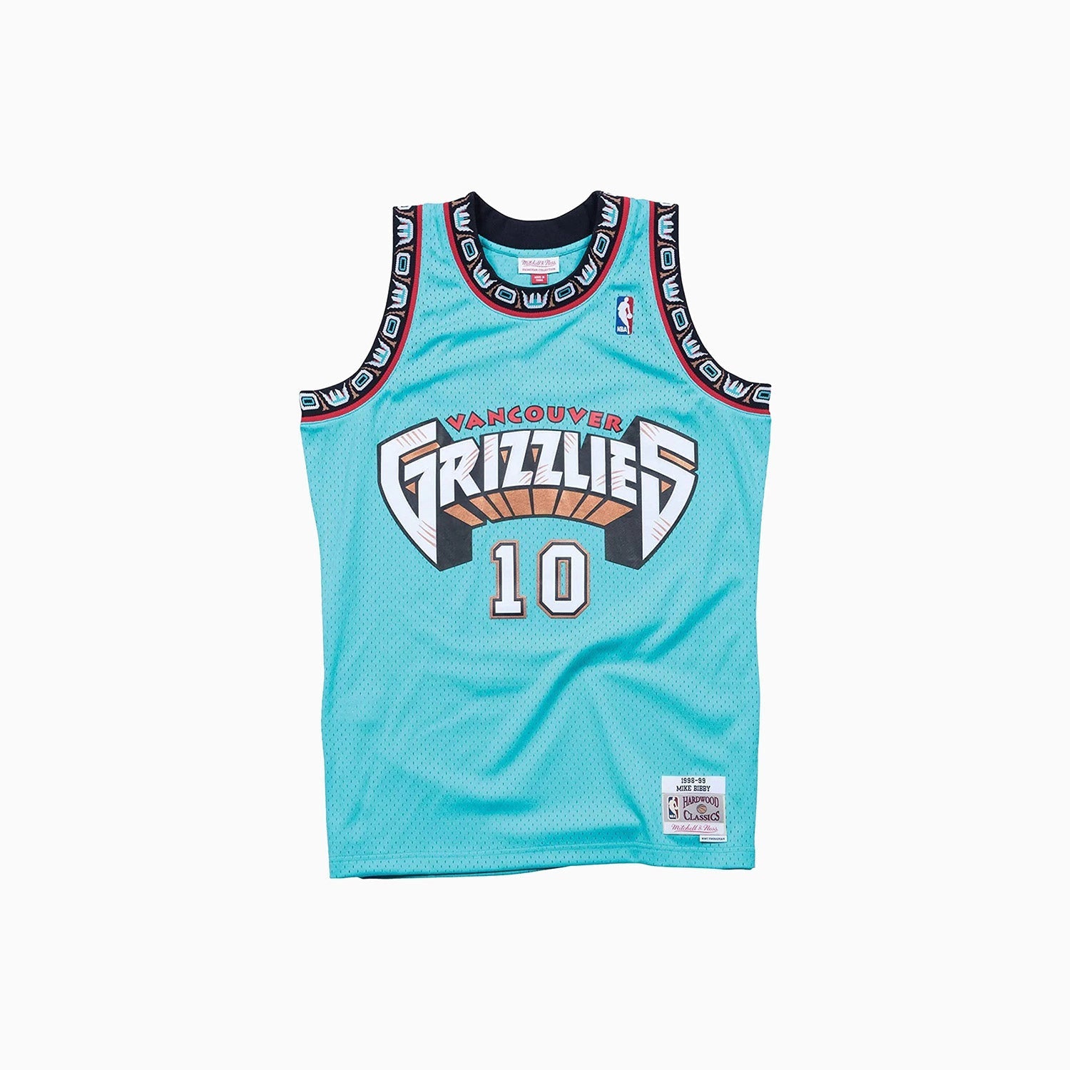 Mitchell & Ness NBA Kids Vancouver Grizzlies Mike Bibby 1998-99 Swingman Road Jersey Teal