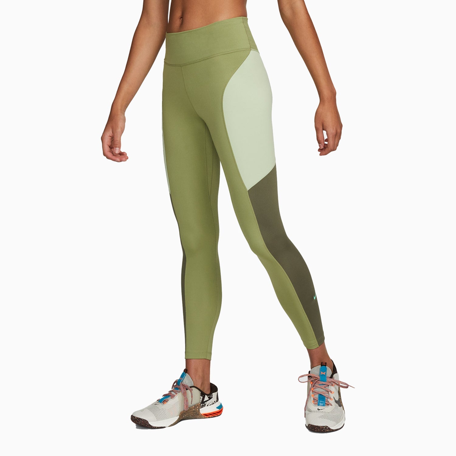 Olive green leggings nike best sale