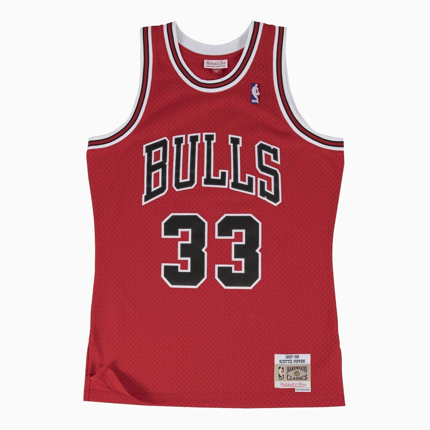 Chicago Bulls Scottie Pippen Black 1997-98 Hardwood Classics Swingman fashion Jersey