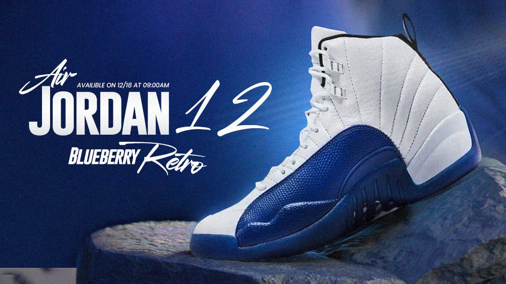 Air Jordan 12 Retro "Blueberry" - Men's & Kid's - Tops and Bottoms USA