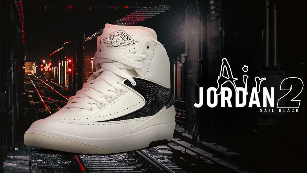 Women's Air Jordan 2 Retro "Sail Black" - Tops and Bottoms USA