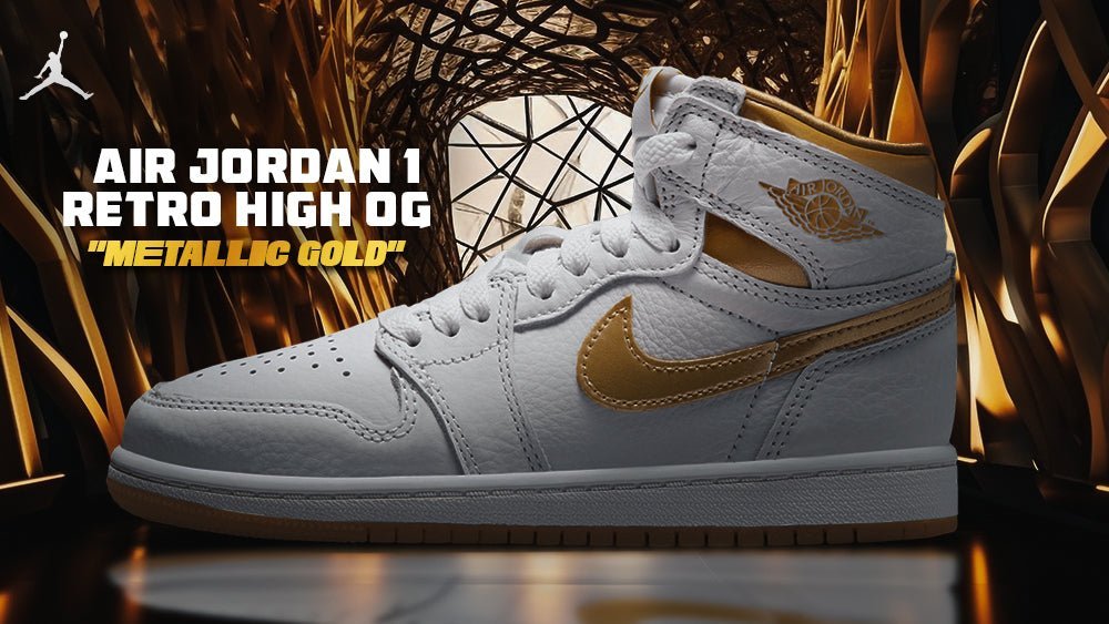 Women's Air Jordan 1 Retro High OG "Metallic Gold" - Tops and Bottoms USA