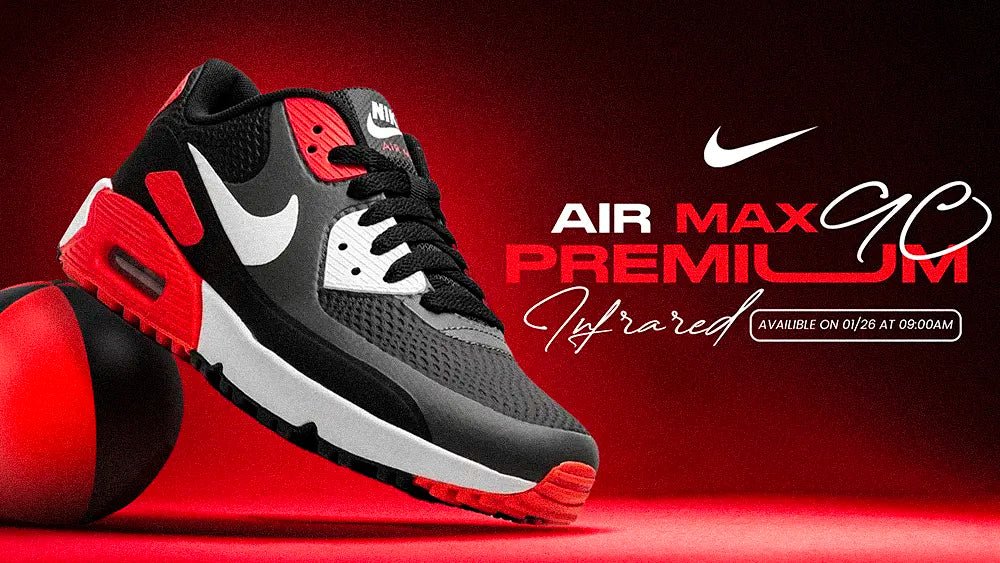 Nike Air Max 90 Red & Infrared – A Timeless Classic Gets a Fresh Spin - Tops and Bottoms USA