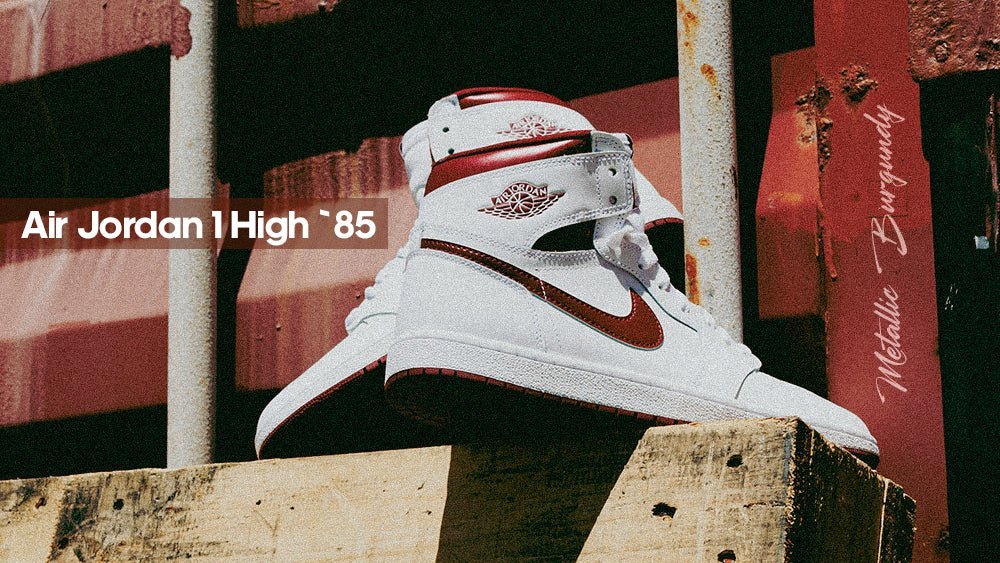 Men's Air Jordan 1 High `85 "Metallic Burgundy" - Tops and Bottoms USA