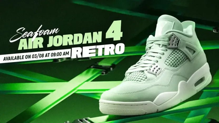 JORDAN 4 ‘SEAFOAM’ BRINGS THAT PURE MONEY ENERGY - Tops and Bottoms USA