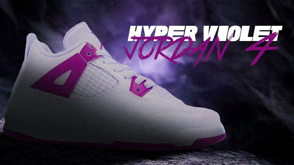 Kid's Air Jordan 4 Retro "Hyper Violet"