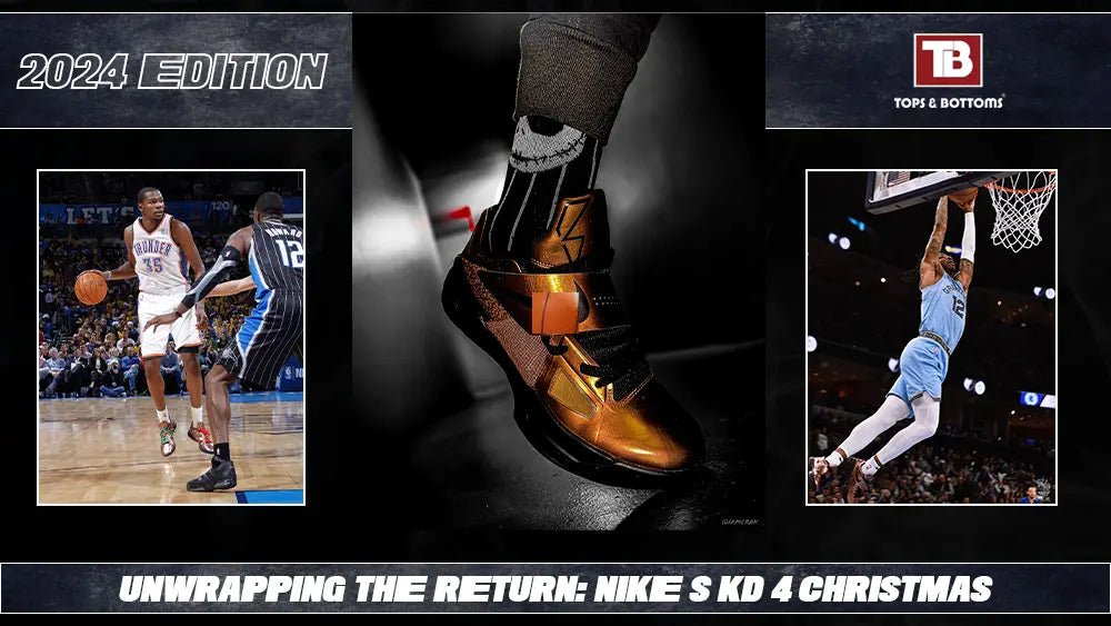 Unwrapping the Return: Nike's KD 4 "Christmas" (Metallic Copper) 2024 Edition - Tops and Bottoms USA