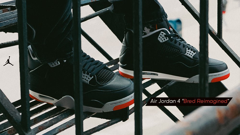 Men's Air Jordan 4 Retro "Bred Reimagined" - Tops and Bottoms USA