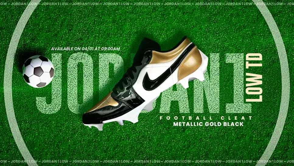 The Air Jordan 1 Low TD Cleat in Metallic Gold Is Here to Dominate the Field - Tops and Bottoms USA