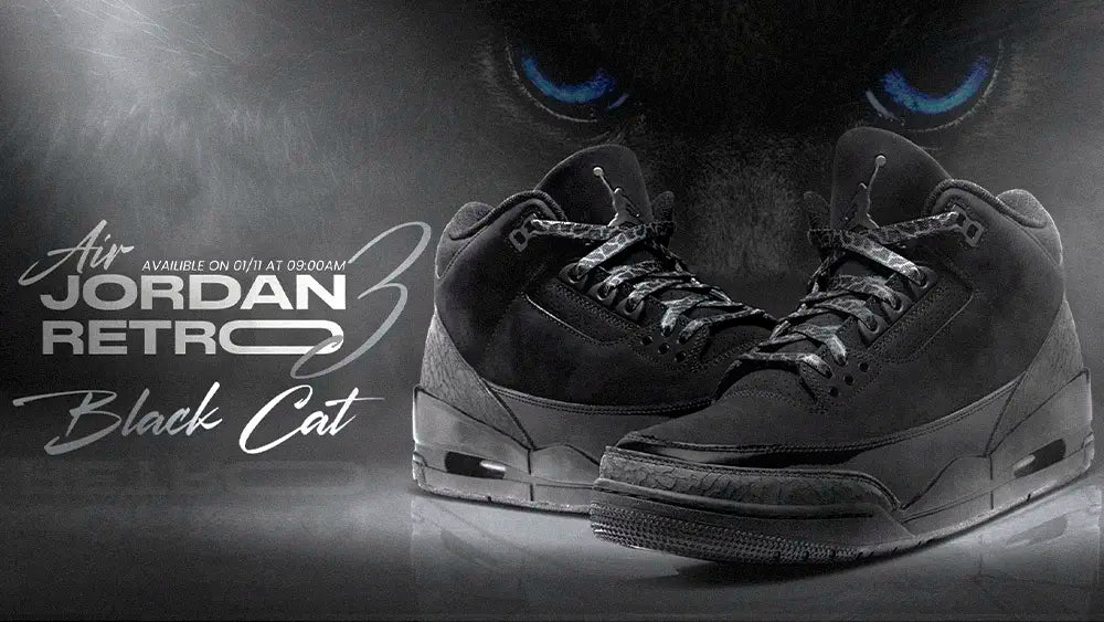 Air Jordan 3 Retro "Black Cat" - 2025 Release