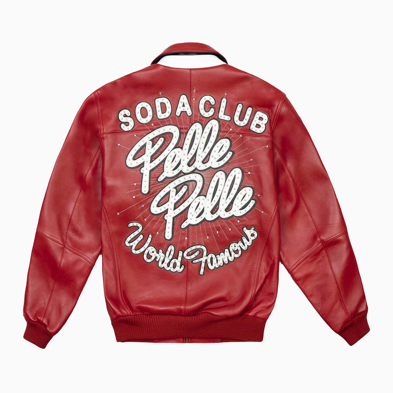 Men's World Famous Soda Club Leather Jacket