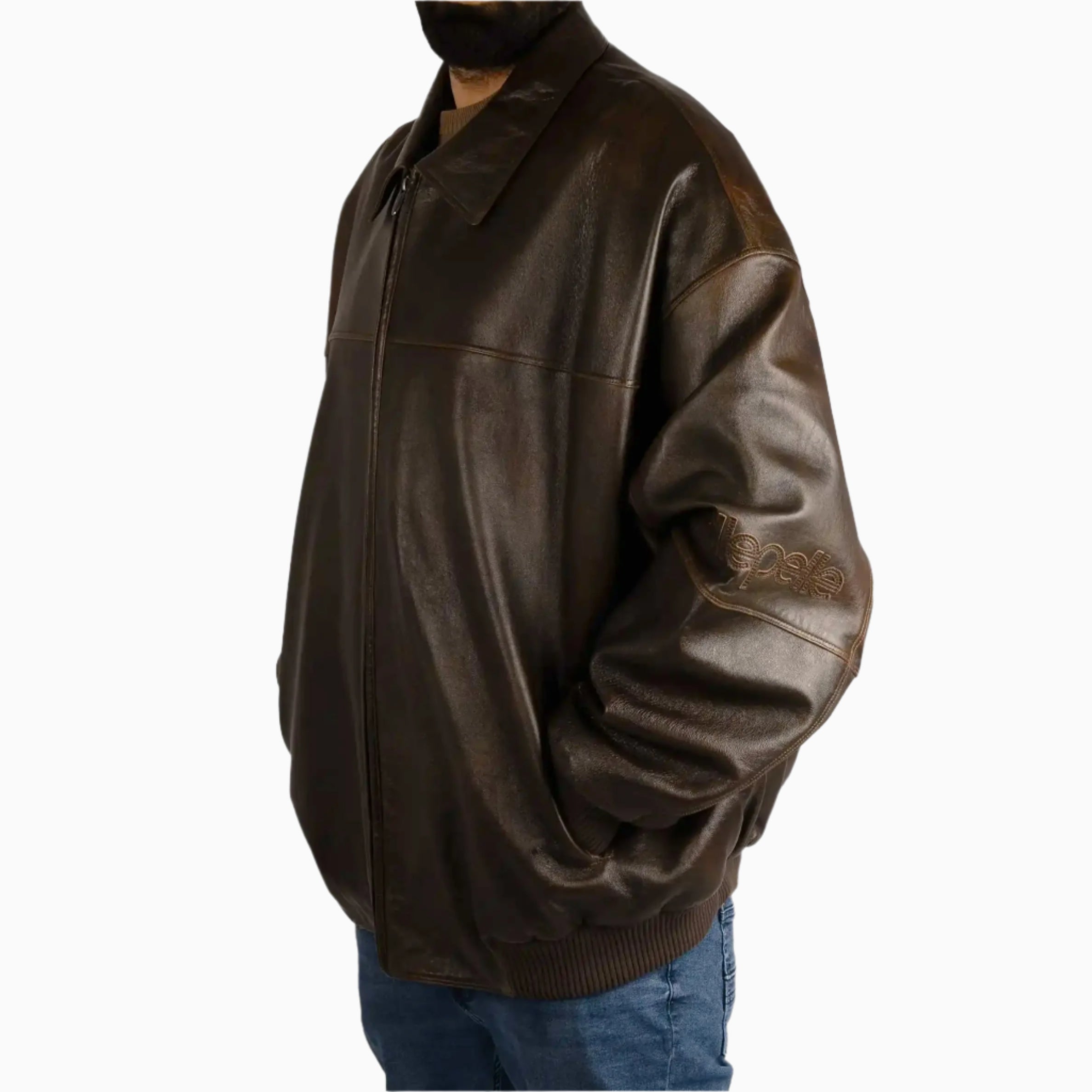 Men's Sanded Antique Leather Jacket