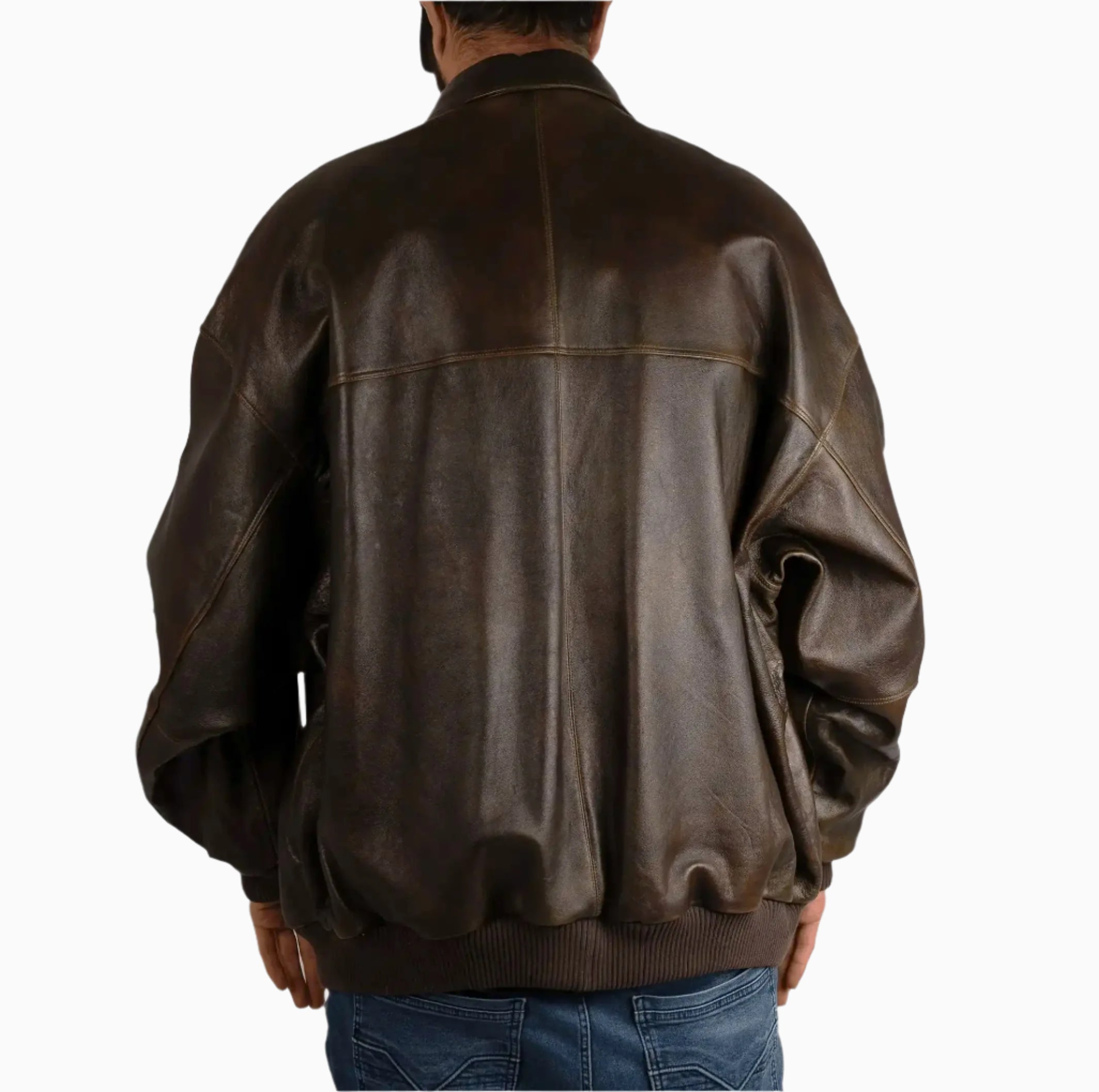 Men's Sanded Antique Leather Jacket