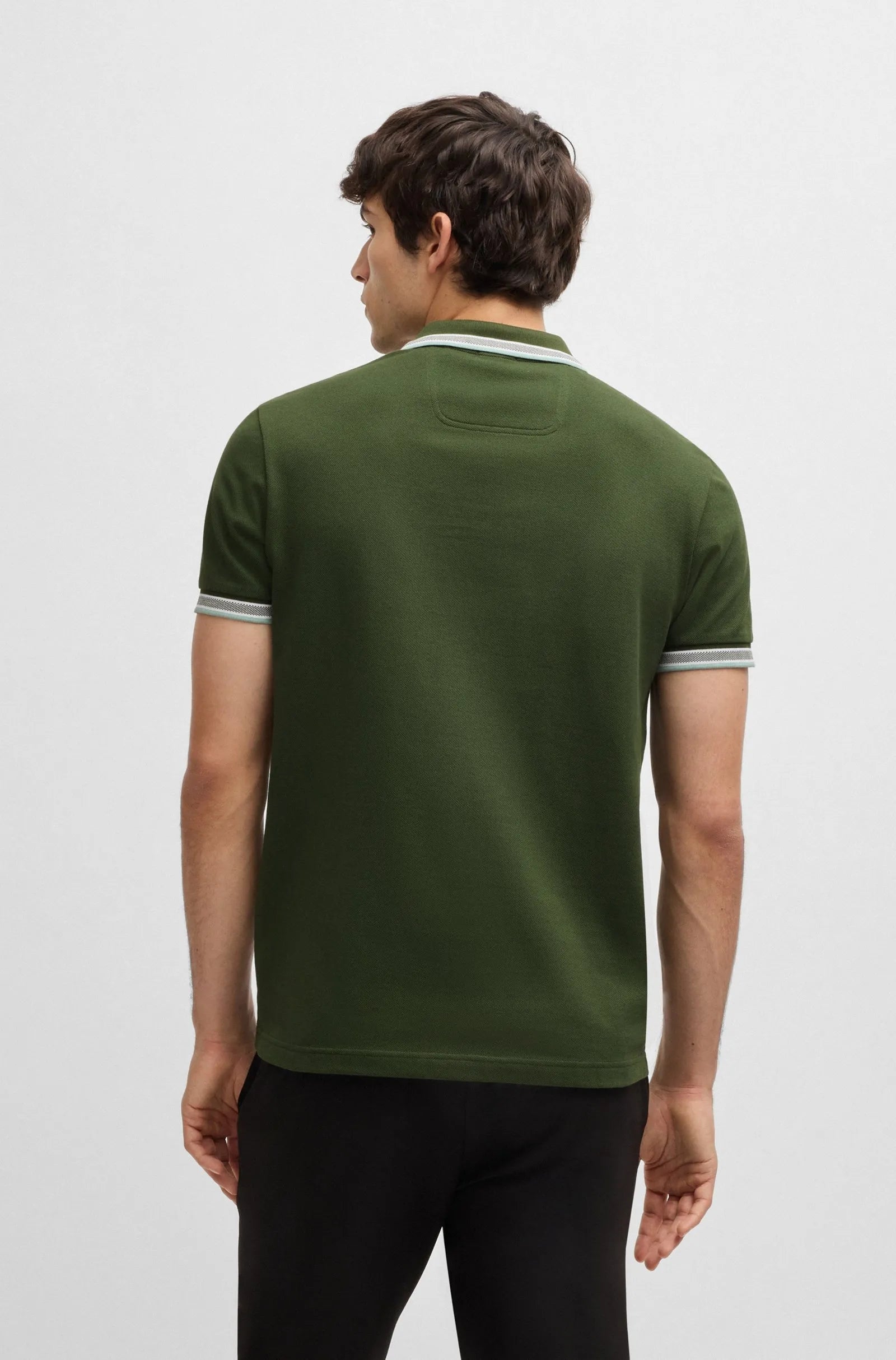 Men's Polo shirt with contrast logo Details Hugo Boss - Tops and Bottoms USA