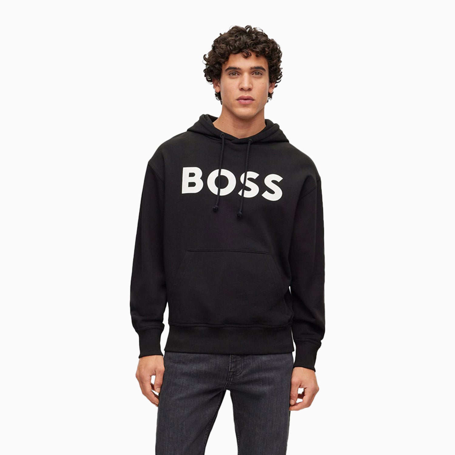 Mens black discount hugo boss hoodie