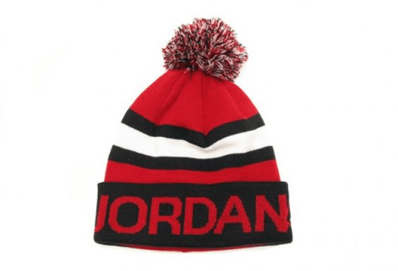 Jordan Go 2-3 Stripe Pom Beanie Hat