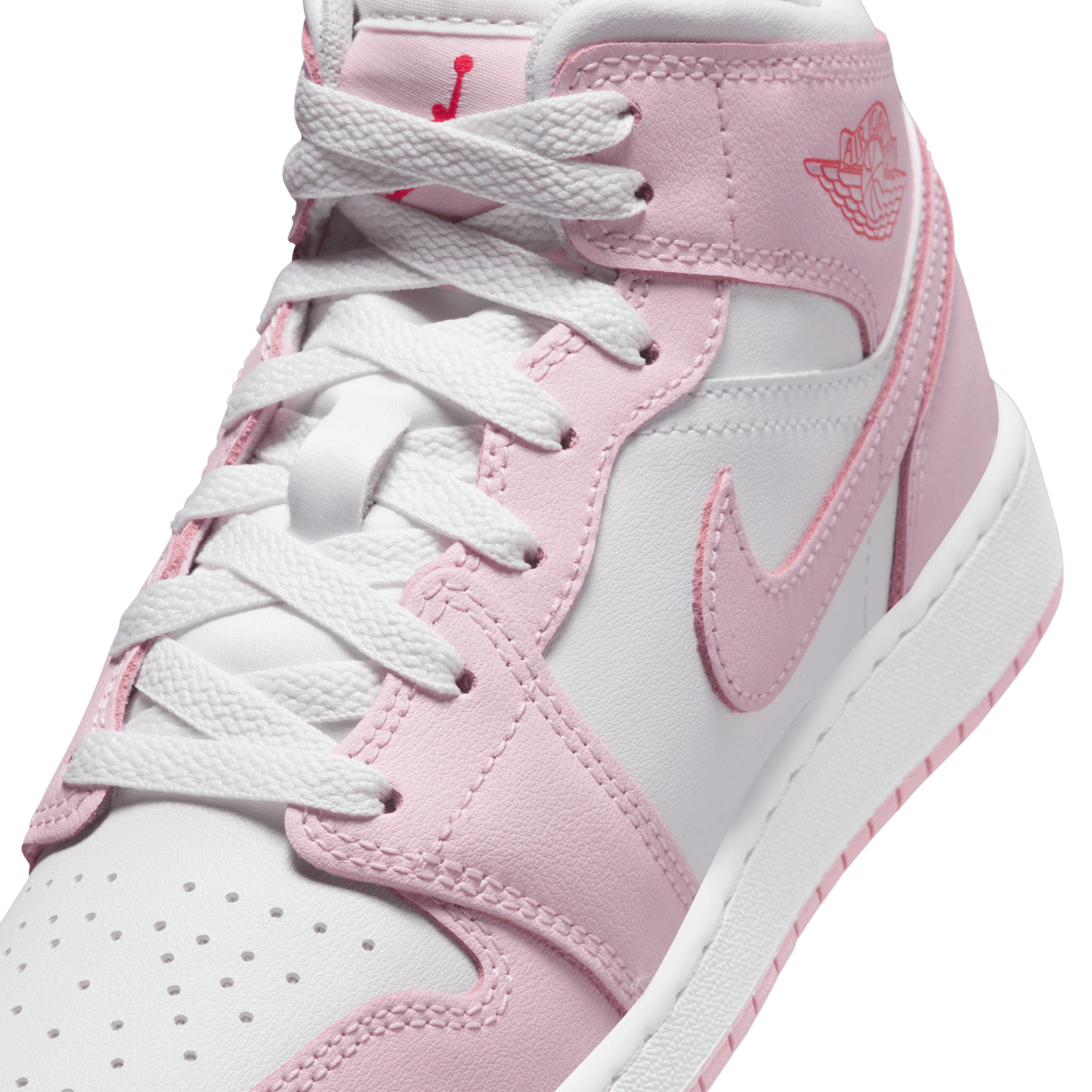 Kid's Air Jordan 1 Mid "Pink Foam" Grade School