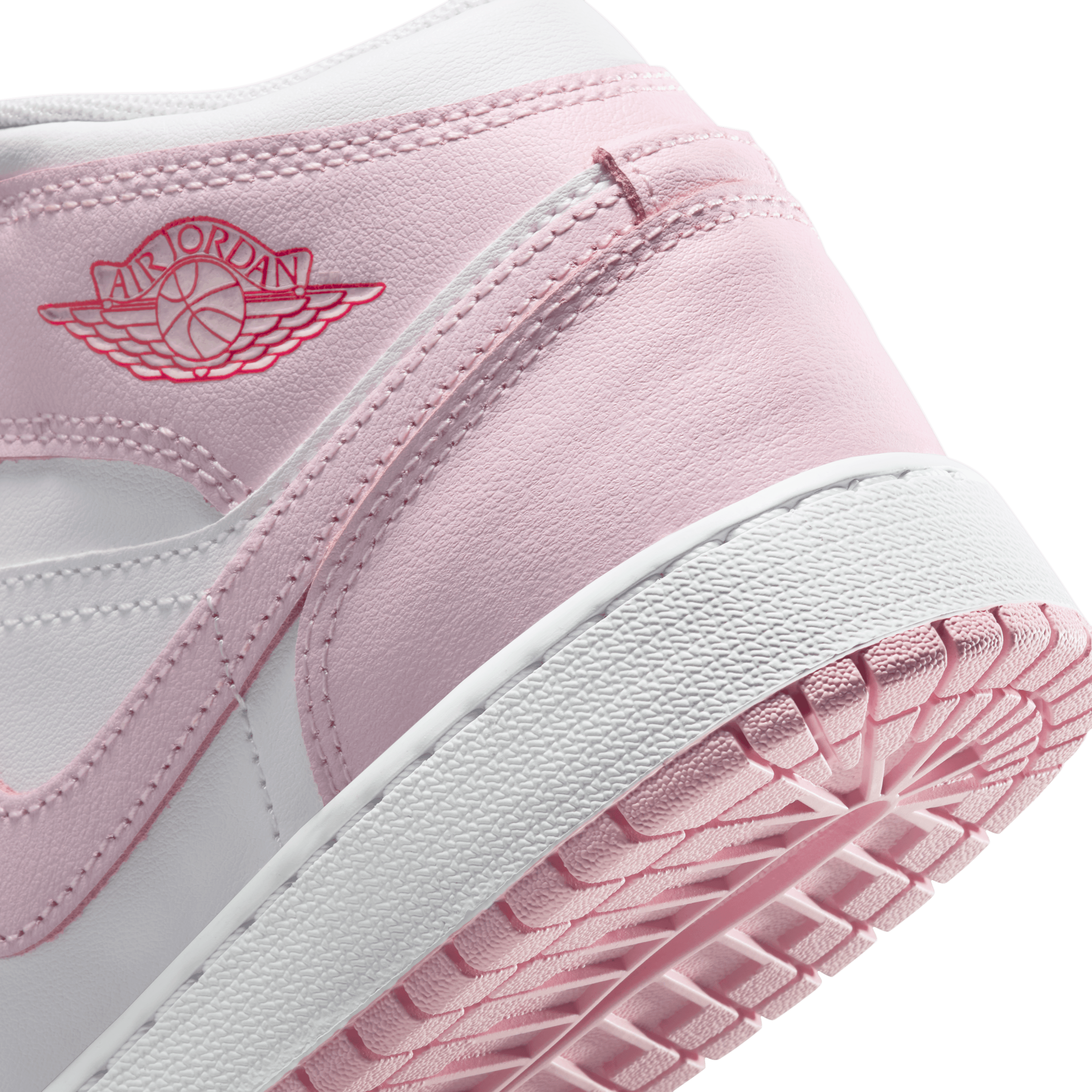 Kid's Air Jordan 1 Mid "Pink Foam" Grade School