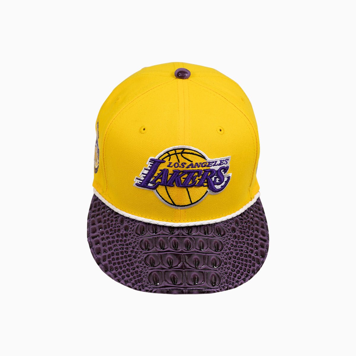 breyers-buck-50-los-angeles-lakers-hat-with-leather-visor-breyers-tlalh-yelw-pul