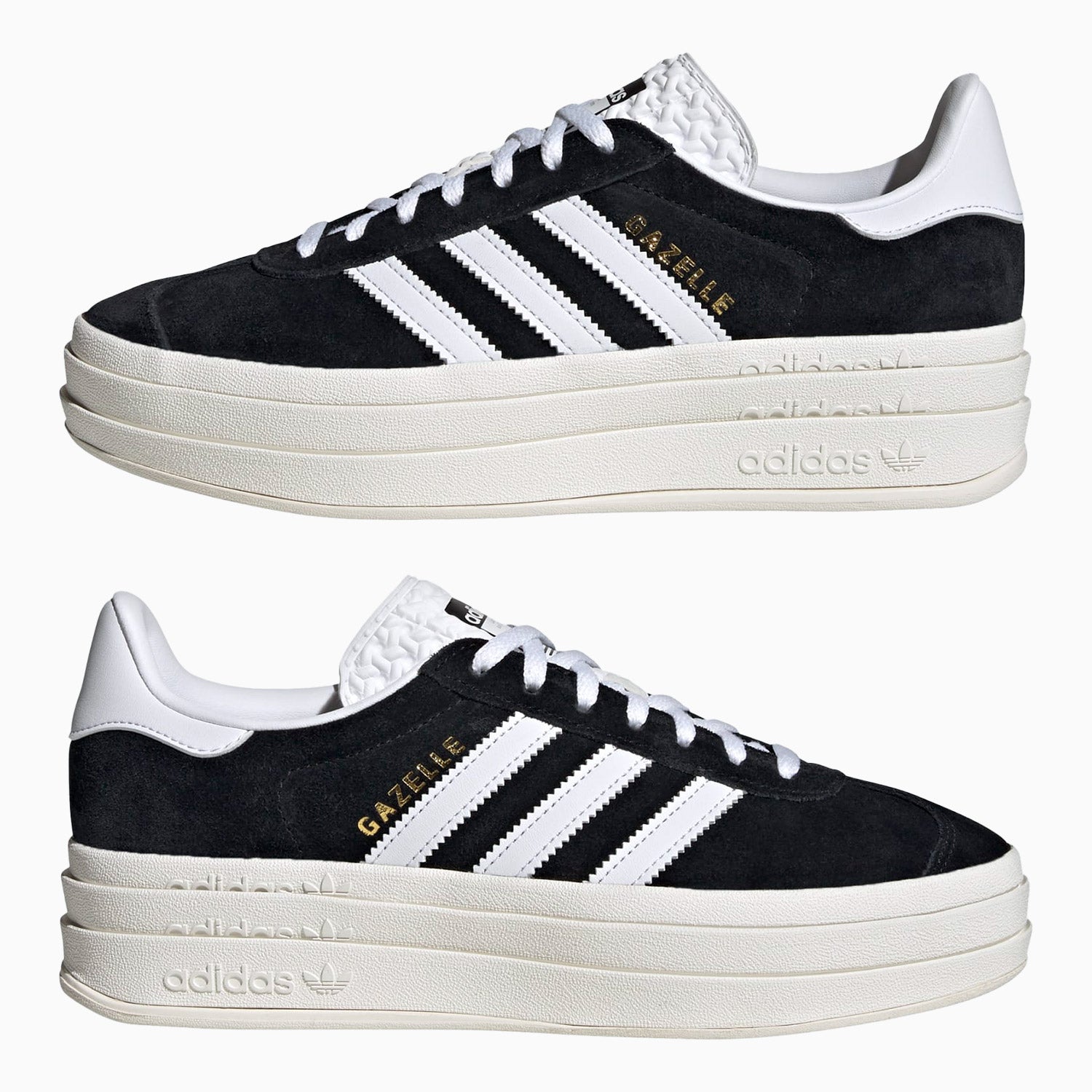 Adidas Gazelle Bold Stacked 'Black White' HQ6912 Women's buy 9