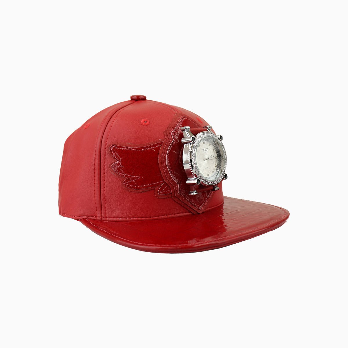 Breyers Leather Pattern Buck 50 Hat - Color: Dark Red - Tops and Bottoms USA -