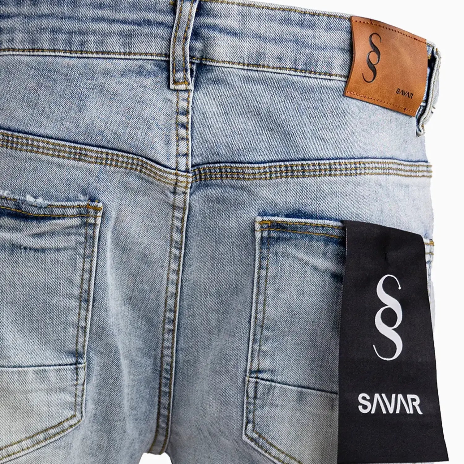 Men's Slim Fit Rips Denim Jeans Pant