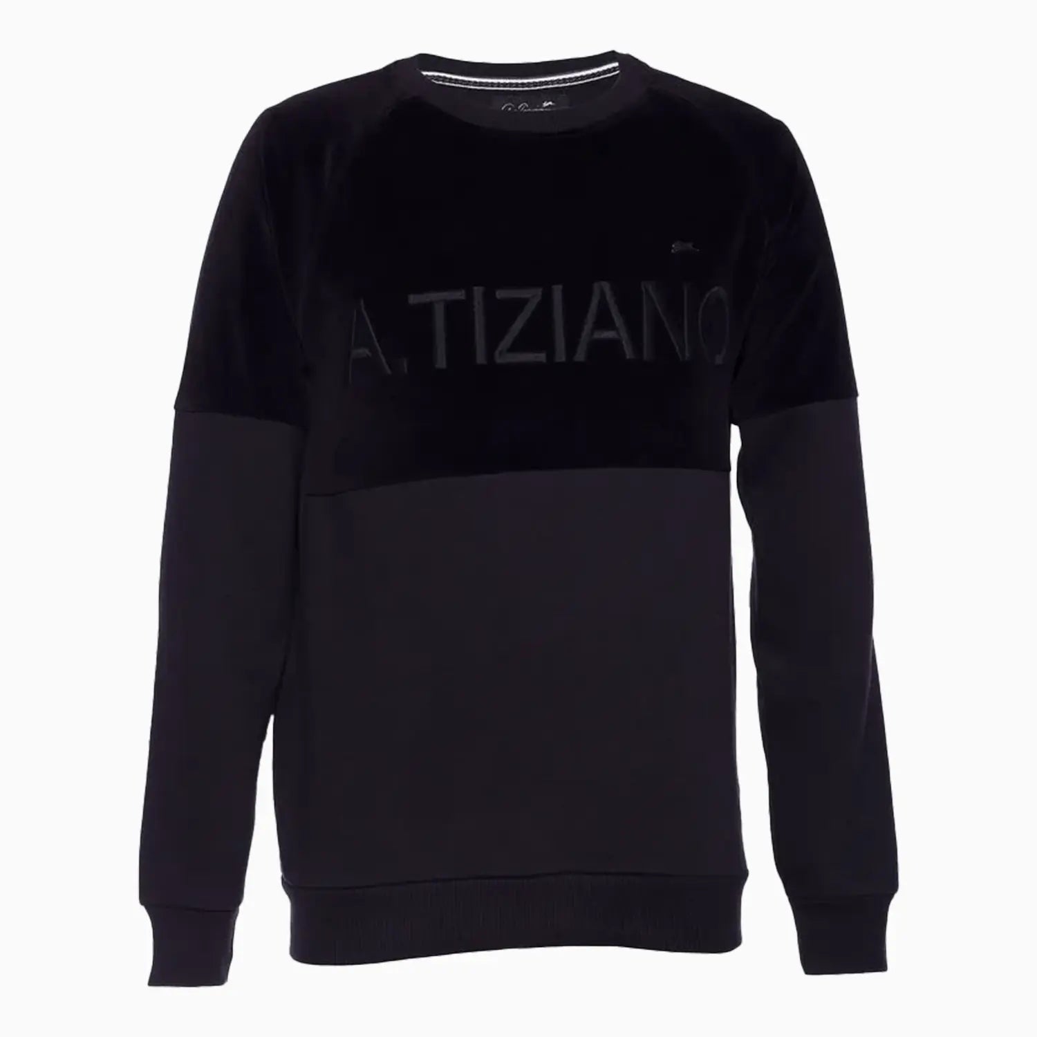 a-tiziano-mens-francisco-velour-fleece-knit-crew-neck-sweatshirt-44atm4002-caviar