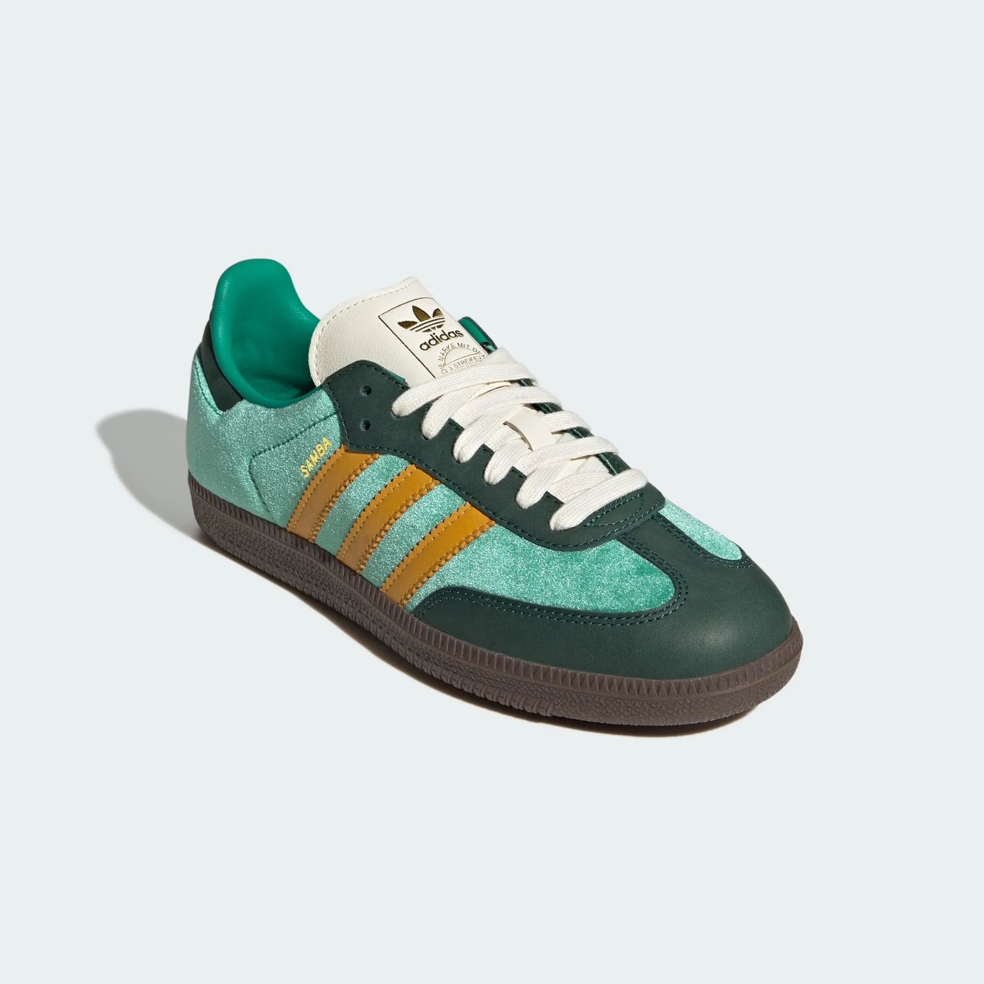 Women's Originals Samba OG "Green Preloved Yellow Velvet"