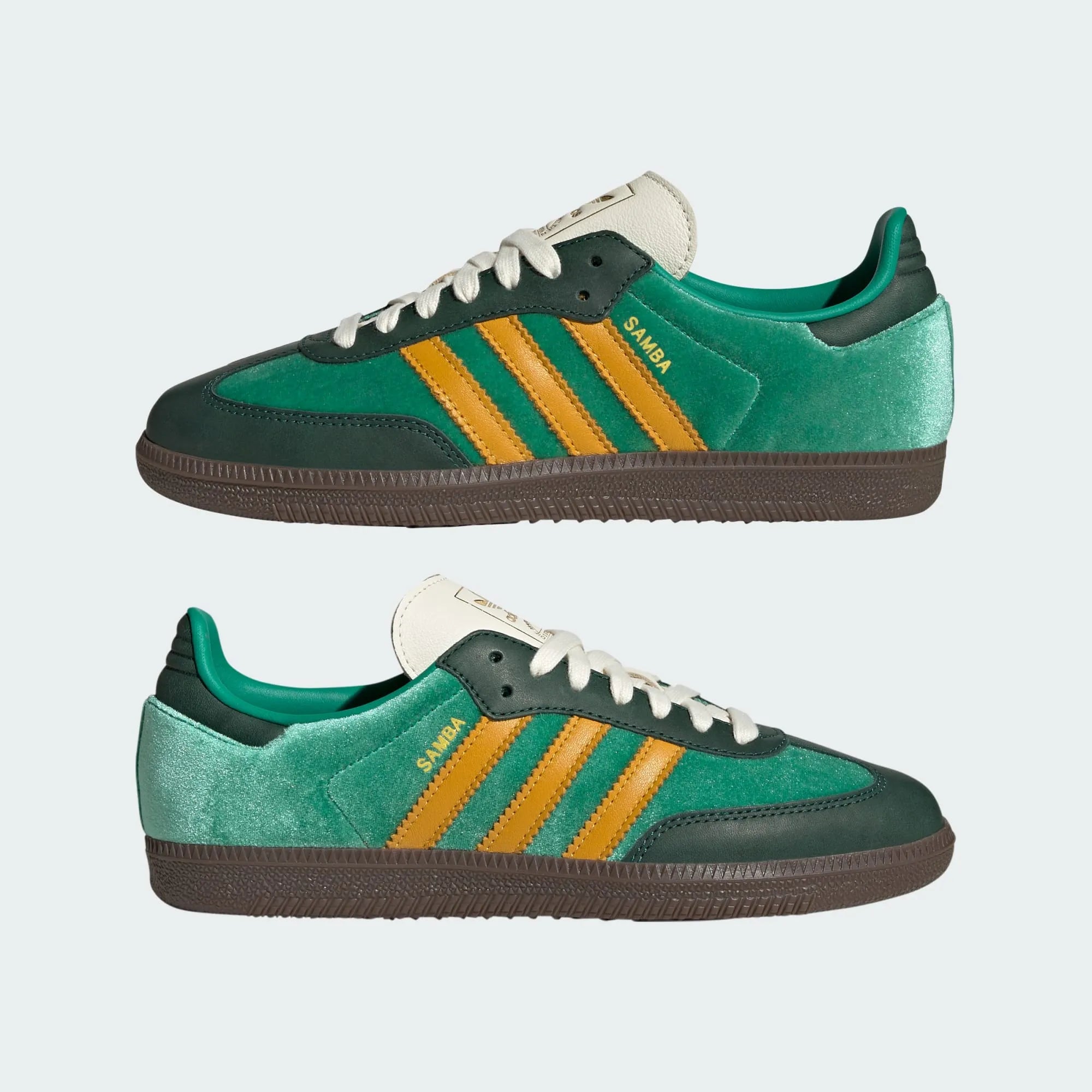 Women's Originals Samba OG "Green Preloved Yellow Velvet"