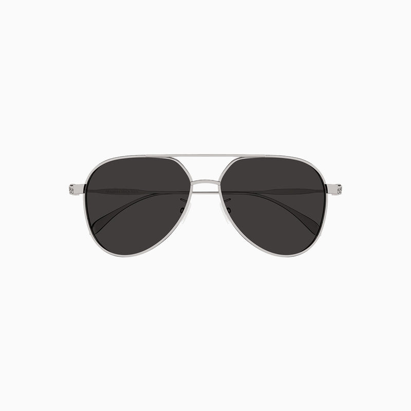 Alexander McQueen Ruthenium Grey Sunglasses