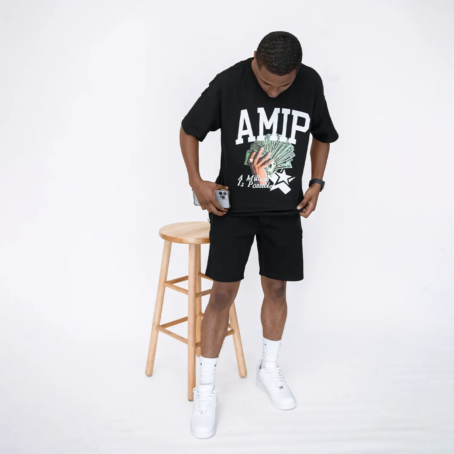 Men's A Million Is Possible Short Sleeve T Shirt Amip - Tops and Bottoms USA