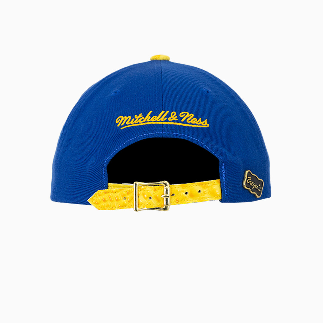 breyers-buck-50-golden-state-warriors-hat-with-leather-visor-breyers-tgswh-blue-yellow