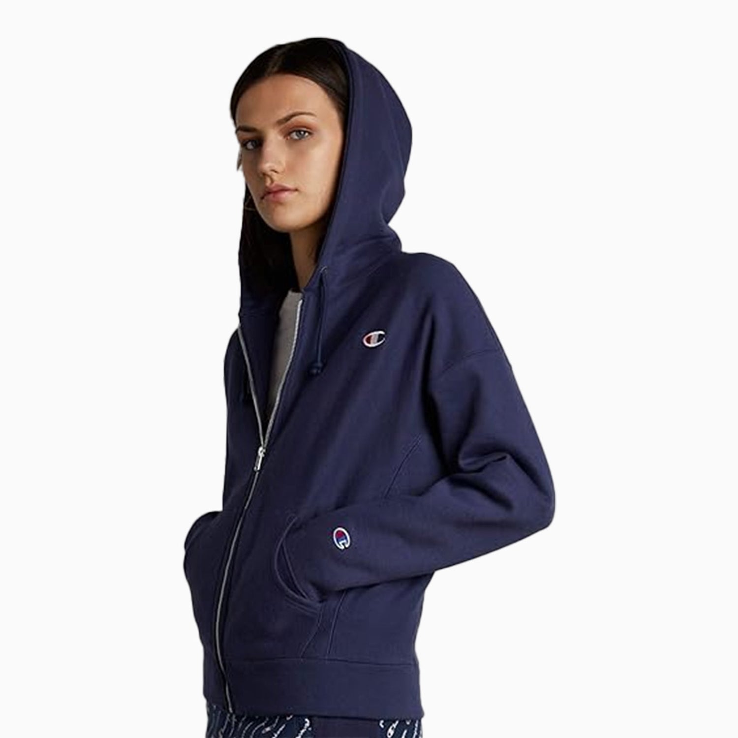 Champion reverse weave full zip hoodie women's sale