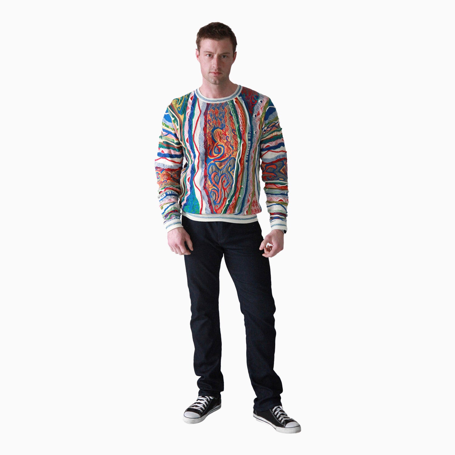 Coogi Men s Classic Crew Sweatshirt Classic Multicolor M