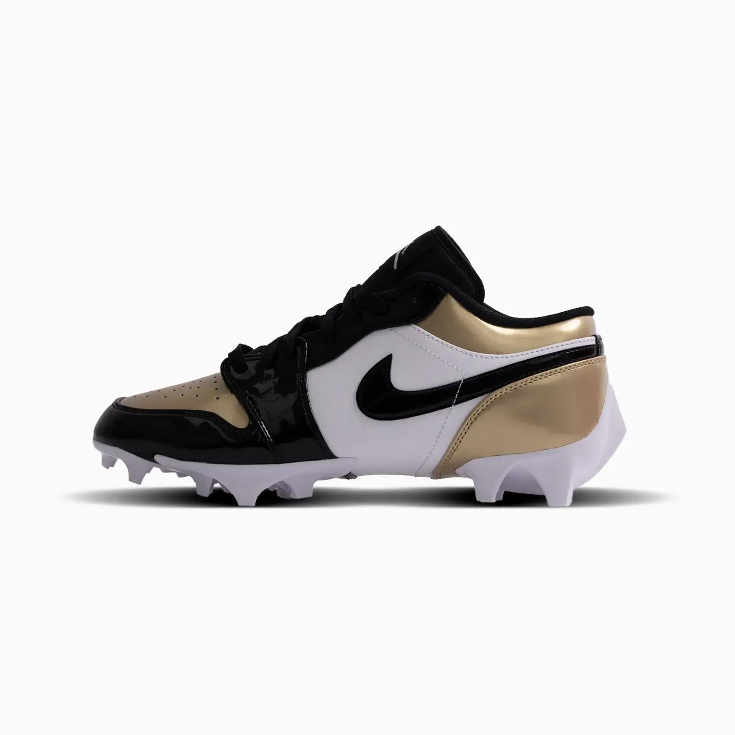 Men's Jordan 1 Low TD Football Cleat "Metallic Gold Black" Jordan - Tops and Bottoms USA