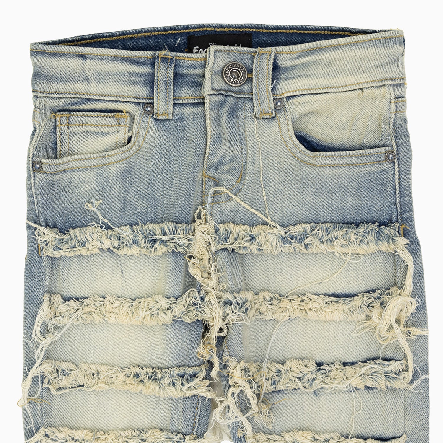 Kid's Ripped Stack Skinny Denim Pant